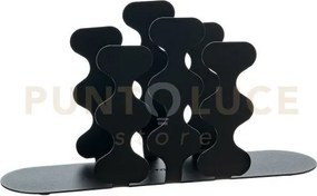 Portatovaglioli di design nori verticale nero