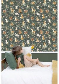Carta da parati per bambini 10 m x 50 cm Forest Friends - Lilipinso
