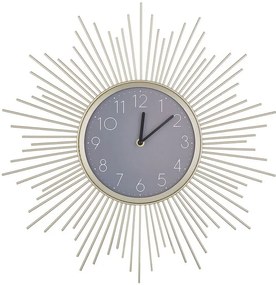 Orologio da parete metallo oro e grigio ø 45 cm SOLURA Beliani