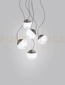 Pure sospensione 5 bianco sfumato montatura antracite l2224 led 270...
