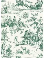 Coordonne Tapete Bucolic Toile - Emerald