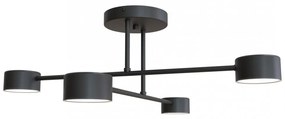 Lampada da soffitto in acciaio HALO 4 bianco/nero 4xGX53 Colore del corpo Nero