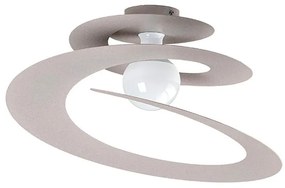Plafoniera moderno Spirale Ø 50 cm ambrato IP20, 1XE27