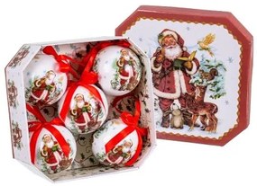 Palle di Natale Multicolore Carta Polyfoam Babbo Natale 7,5 x 7,5 x 7,5 cm (5 Unità)