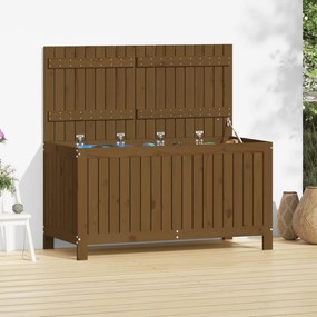 Contenitore Da Giardino Ambra 121x55x64 Cm Legno Massello Pino /