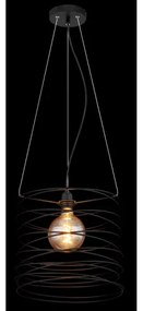Globo 15640H - Lampada a sospensione su cavo TILLY 1xE27/60W/230V nera