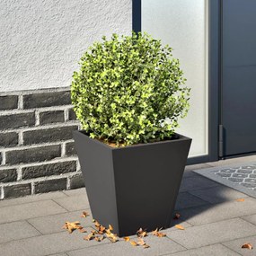 Fioriera Da Giardino Nera 30x30x30 Cm İn Acciaio /