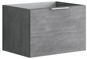 Scocca per base sottolavabo Portland 1 cassetto cemento L 59 x H 40 x P 45.5 cm