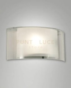 Alide applique trasparente in vetro 1 luce attacco e27 ip20