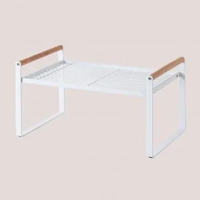 Ripiano con manici Maira Bianco & ↔︎ 35 cm - Sklum