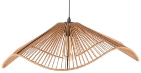Lampada a sospensione color oro con paralume in carta intrecciata ø 62 cm Sombra - Leitmotiv