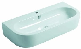 Lavabo sospeso stondato Flo L 90 x H 16.5 x P 42 cm