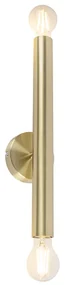 Lampada da parete vintage oro 2 luci - Tubi