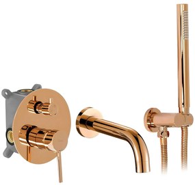 Rubinetto da vasca da incasso Rea Lungo Copper + BOX