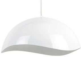 Lampada a sospensione bianca con paralume in metallo ø 50 cm Waved - Leitmotiv
