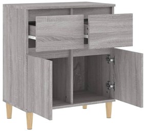 Credenza Grigio Sonoma 60x35x70 cm in Legno Multistrato