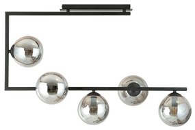 Lampadario da Soffitto SOMA 5 Black Grafite e Black White E14 Colore Grafite