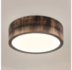 Brilagi - Plafoniera CARVALHO SMOKEY 1xE27/60W/230V rovere Ø 27,5 cm