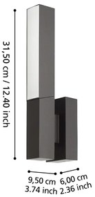 Eglo 900709 - Applique a LED da esterno UGENTO LED/9W/230V IP44