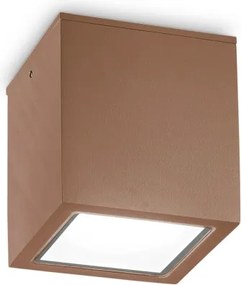 Ideal Lux - Faretto per esterni TECHO 1xGU10/20W/230V 9x9 cm IP54 marrone
