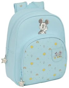Zaino Scuola Mickey Mouse Clubhouse Baby Azzurro Chiaro 28 x 34 x 10 cm