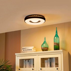 Lindby Aaesha plafoniera LED bianco/nero Ø40,5cm