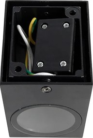 Applique da parete moderna nera IP44 - Baleno