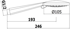 Paffoni Brio Zdoc104 Doccetta 3 Getti Con Stop In Abs Cromo