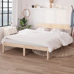 Giroletto Senza Materasso İn Legno Massello 160x200 Cm /