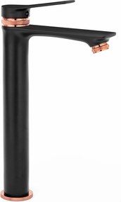 Rubinetto da lavabo Rea Viral Black-rose gold High