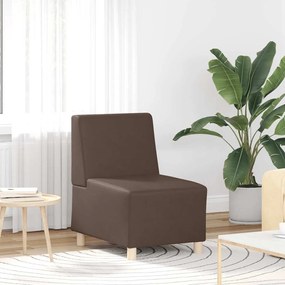 Divano Sedia Marrone 55 Cm İn Similpelle /