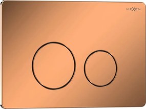 Mexen Tex 06 pulsante di scarico acciaio inossidabile, oro rosa lucido - 6106-09