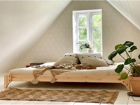 Letto matrimoniale in legno di pino con griglia 180x200 cm Elan - Karup Design