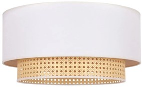 Duolla - Plafoniera BOHO 1xE27/15W/230V diametro 45 cm panna/rattan