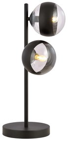 Lampade Da Scrivania Minimal Durga Acciaio Nero 2 Luci E14 Ip20