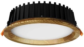 APLED - Lampada LED RONDO WOODLINE LED/6W/230V 4000K diametro 15 cm cenere legno solido