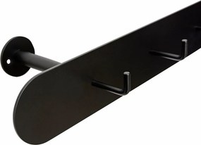 Attaccapanni in metallo nero Hack - Hübsch