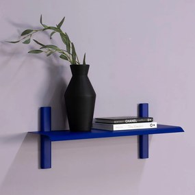 Mensola blu in metallo 60 cm Hola – Spinder Design