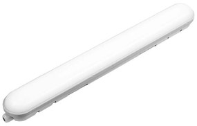 Plafoniera Led stagna 24W da 60cm IP65 Bianco neutro 4000K Novaline