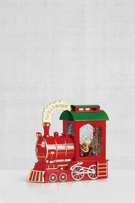 Decorazione luminosa natalizia rossa con Loco - Markslöjd