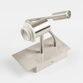 Brilagi - LED Lampada flessibile da muro NUBILA 1xE27/25W/230V + LED/3W cromo opaco