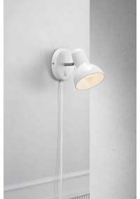 Nordlux - Lampada da parete TEXAS 1xE27/60W/230V bianca