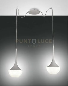 Apollo sospensione bianca 2 luce 3623-42-102