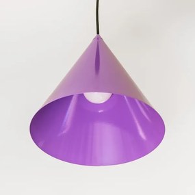 Lampadario a sospensione con cavo ETNA II 1xE27/15W/230V Ø 25 cm, viola