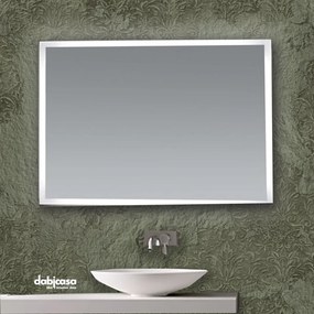Specchio Linea Led "Sirio" Retroilluminato Con Luci LED e Gancio 60x80cm