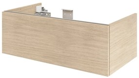 Mobile da bagno sospeso sotto lavabo L 90 x H 32 x P 48 cm rovere lucido, SENSEA Neo