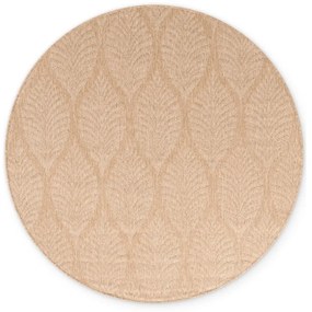 Tappeto da interno/esterno rotondo beige/avorio ø 160 cm Duet Liora – NORTHRUGS