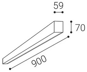 LED2 - Plafoniera LED NOLI LED/30W/230V 3000/3500/4000K 90 cm bianca