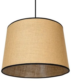 Duolla - Lampadario a sospensione con filo CONE 1xE27/15W/230V diametro 40 cm marrone/nero