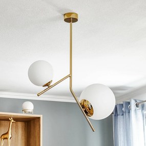 ALDEX Lampada a sospensione Dione, 2 luci, oro